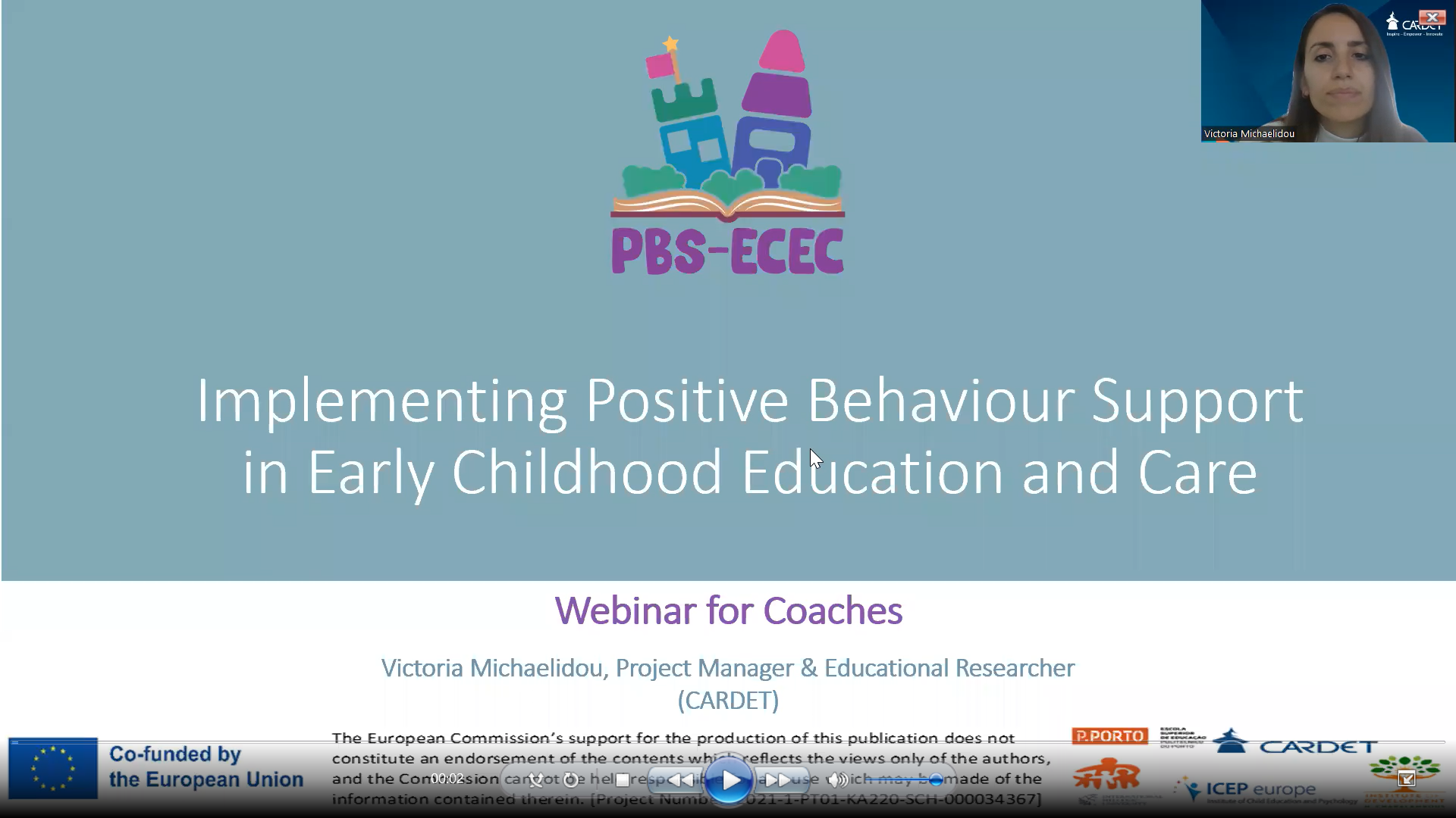 The PBS-ECEC first part of the coaches’ induction workshop took place today via a webinar organized by CARDET.
